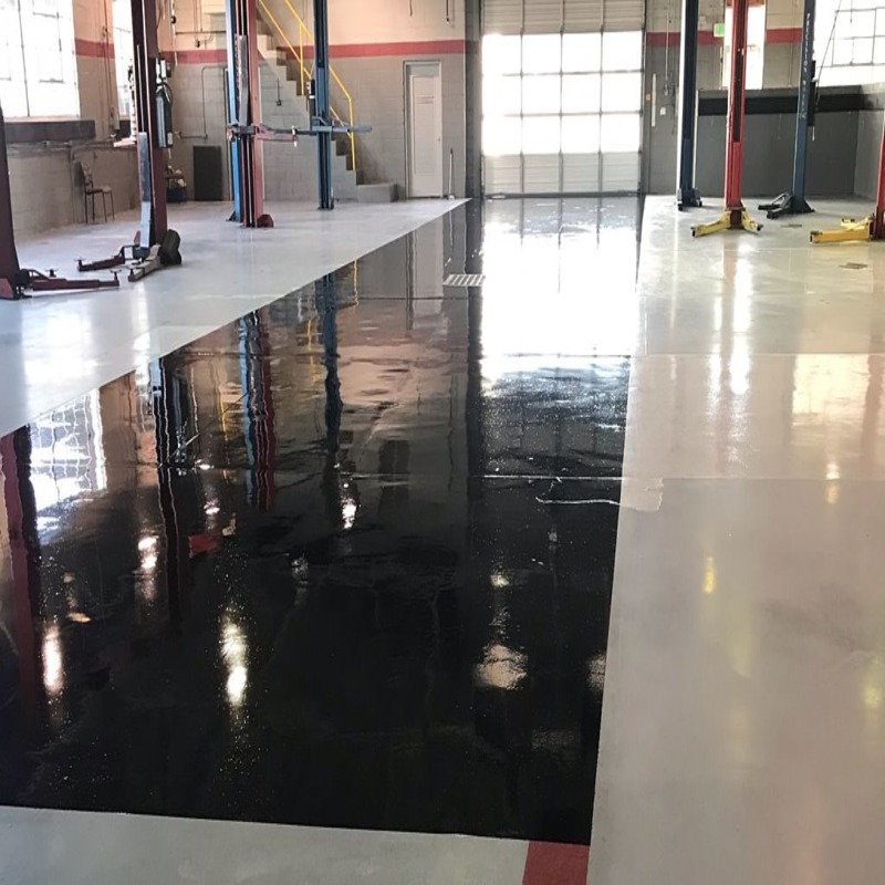 6009 Epoxy Car Service Bay - Black