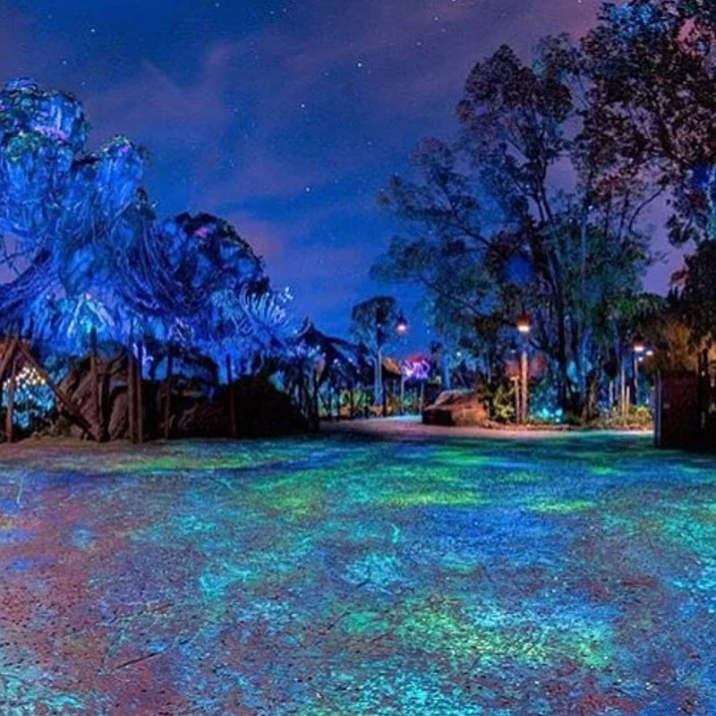 Anti-Slip Glow Sand - Green, Aqua and Blue