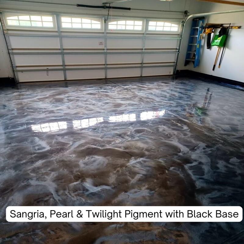 Sangria, Pearl, Twilight Metallic Pigment with Black Base