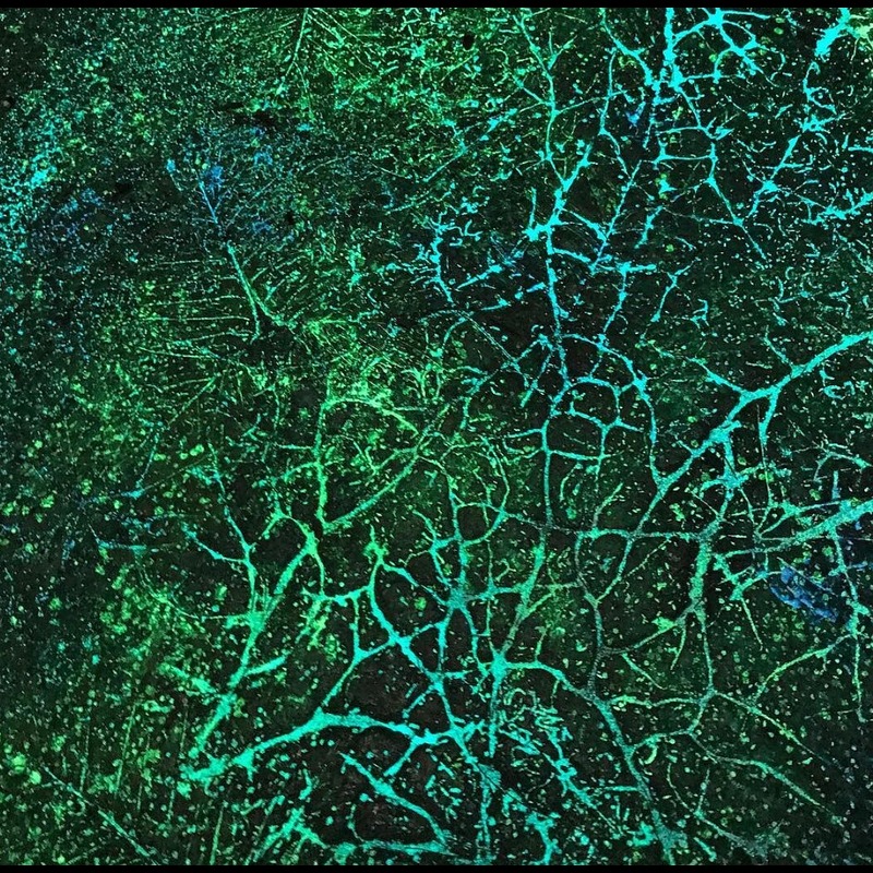 Anti-Slip Glow Sand  - Green, Aqua and Blue