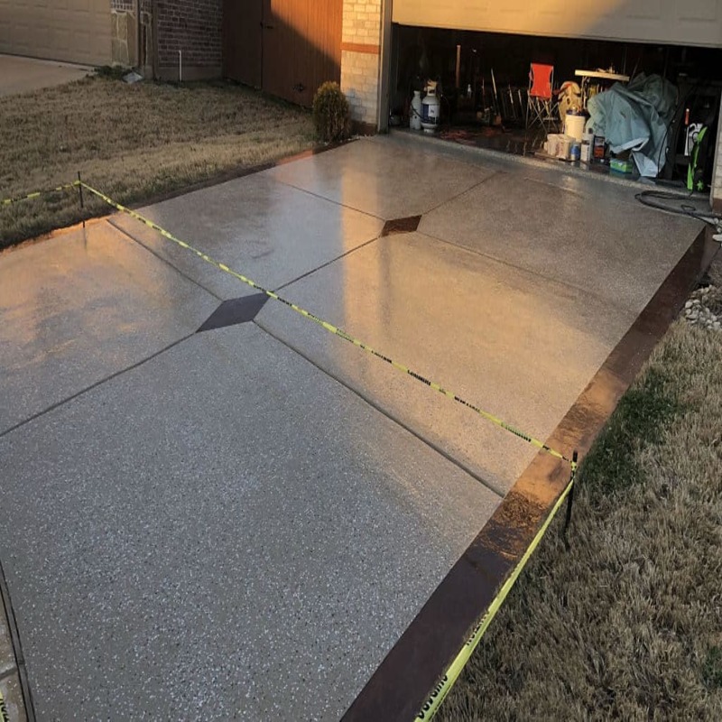 5500 Polyaspartic Driveway - Leather Tan