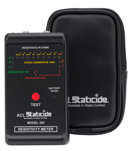 ACL Staticide Model 395 resistivity meter with case
