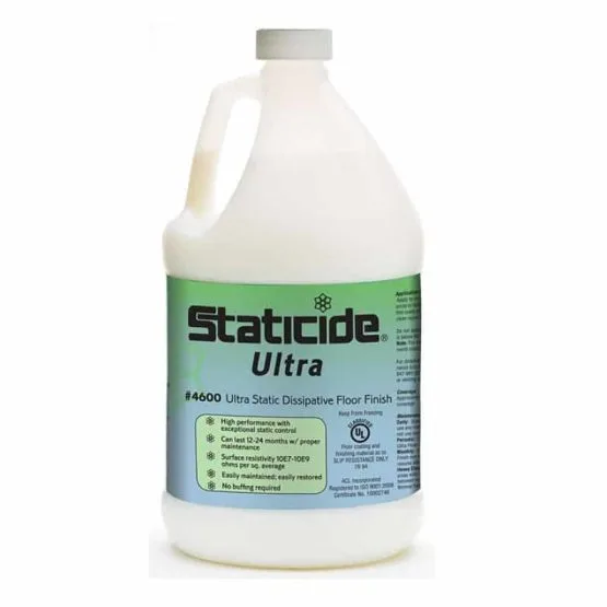 Staticide Ultra floor finish gallon container