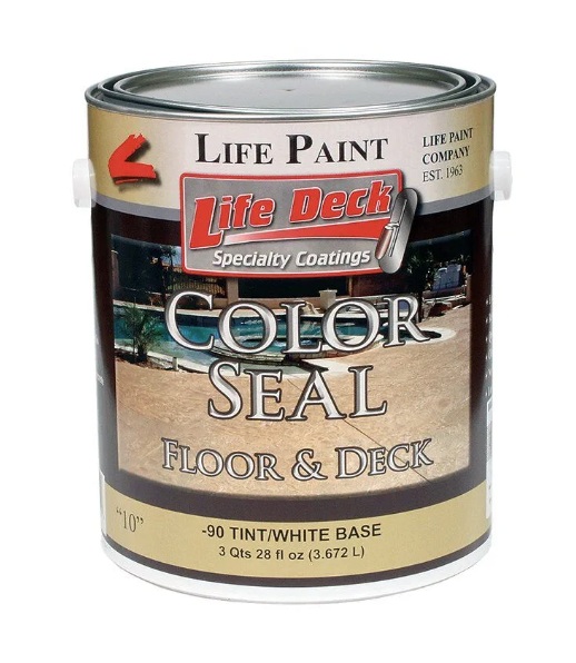 E10 Floor & Deck 100% Acrylic Coating | 22 Colors | Concrete, Masonry, Wood | Quick Dry | Satin Sheen | UV Resistant