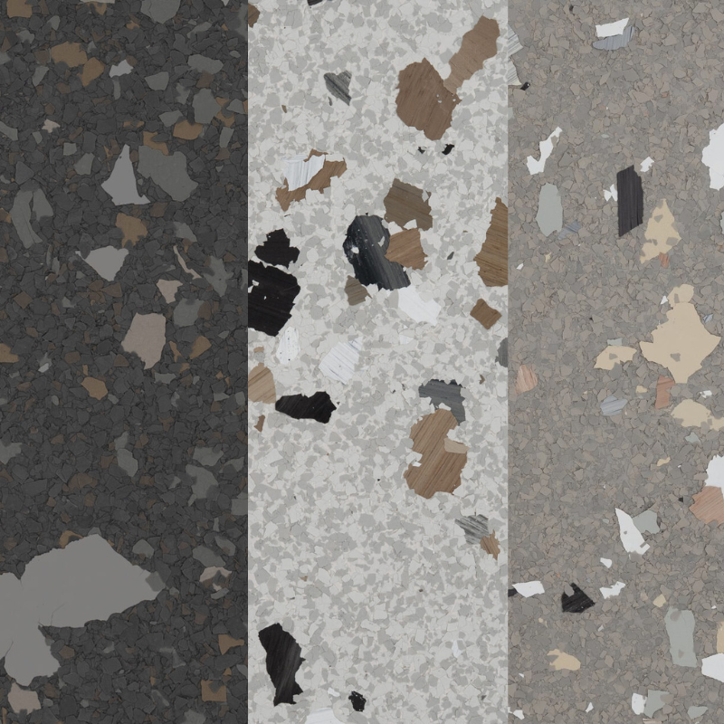 Mosaic Stone Flakes | Multi-Sized | For Epoxy, Polyaspartic, Urethane Coatings